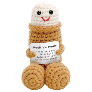 Pozitivní penis - pletený obal - natural
