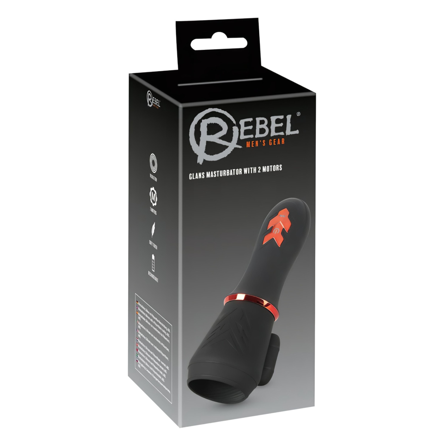 Rebel - vibrační masturbátor žaludu - akumulátor