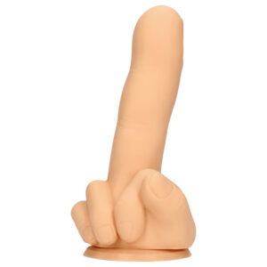 S-Line - realistický dildo na střední prst - tělová barva
