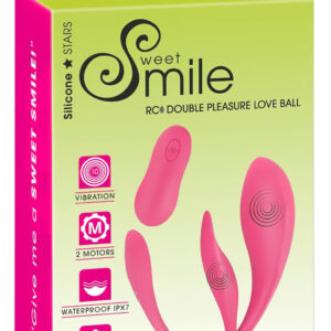 SMILE - vibrační vajíčko na dálkové ovládání - akumulátor - růžové