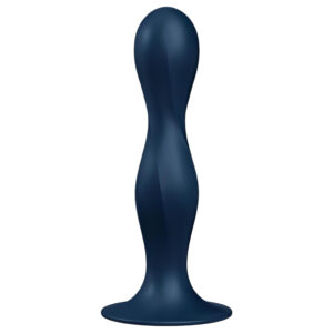 Satisfyer Double Ball-R - vážené dildo - modrá