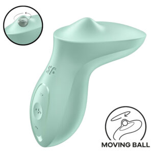 Satisfyer Exciterrr - vibrátor na klitoris s rotujícími kuličkami - zelený