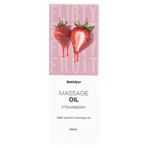 Satisfyer - masážní olej s příchutí jahody - 250 ml