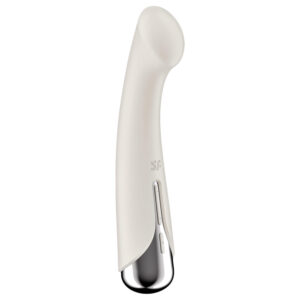 Satisfyer - vibrátor na bod G s rotující hlavicí - béžový