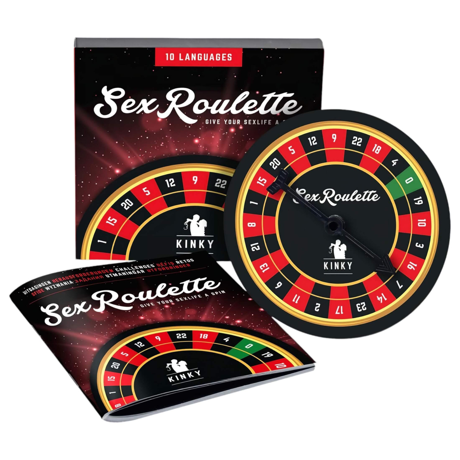 tease & please - Sex Roulette Kinky - erotická společenská hra (v 10 jazycích)