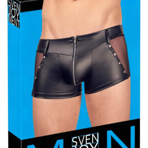 Svenjoyment - pánské lesklé boxérky - černé - XL
