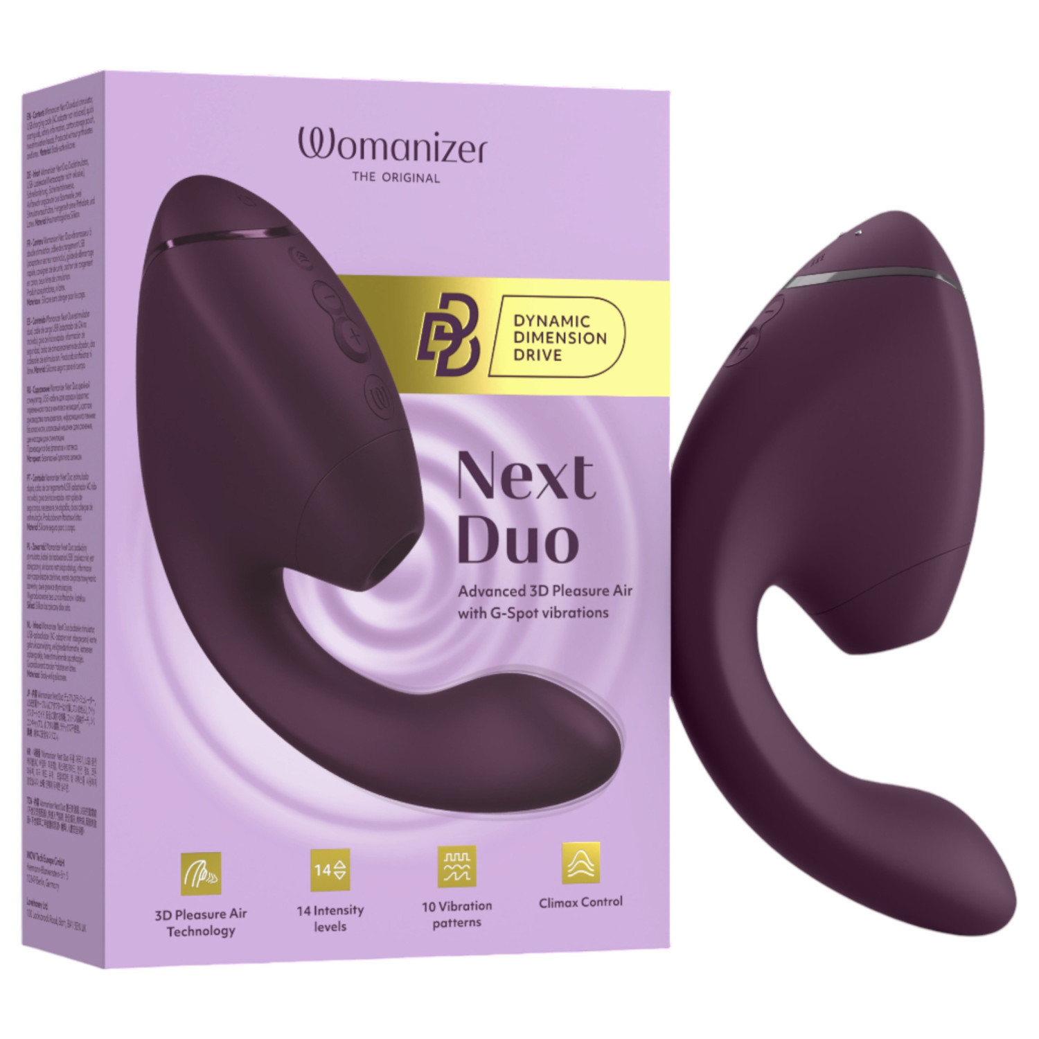 Womanizer Next Duo - 2v1 G‑bodový vibrátor (fialový)
