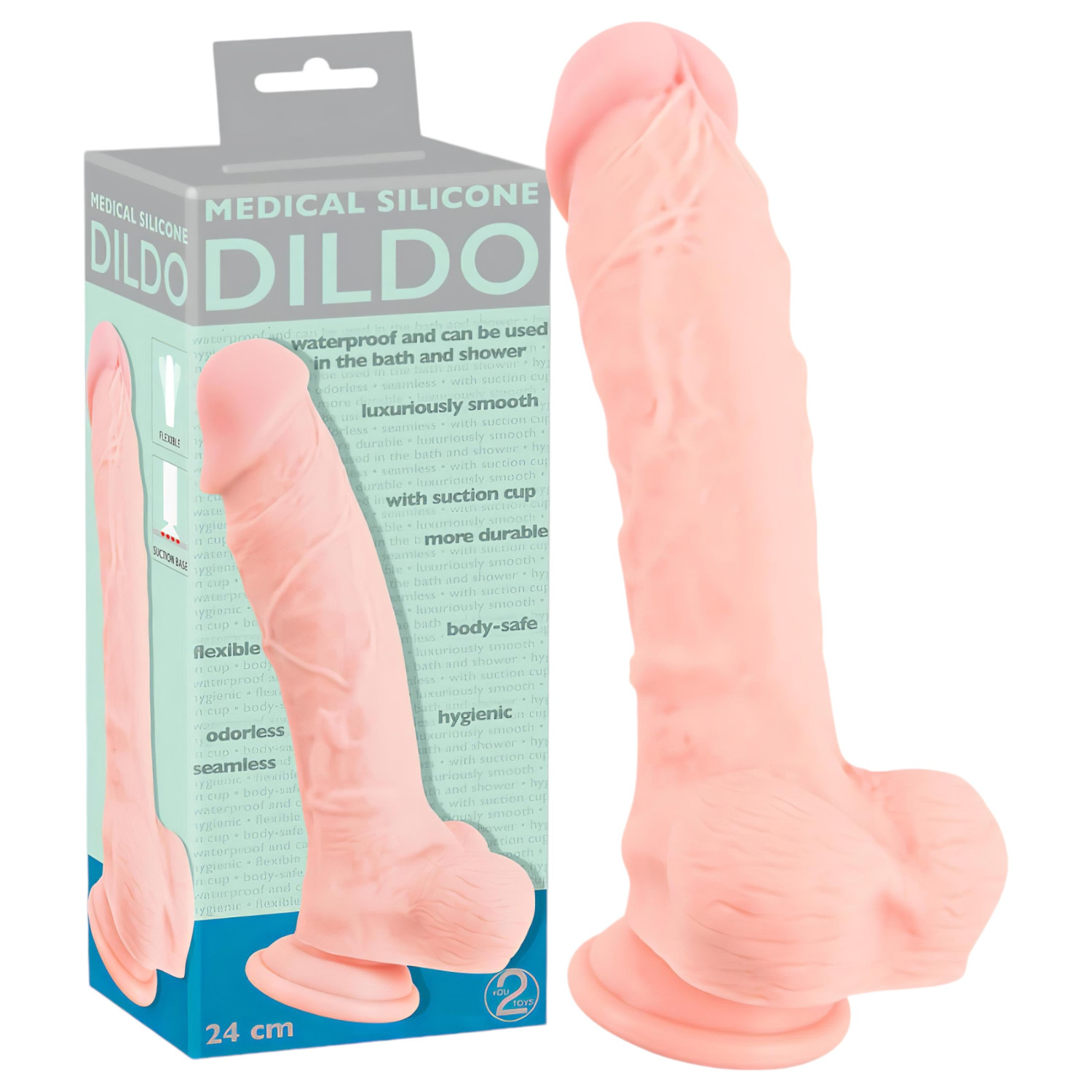 You2Toys - Medical - lékařský silikonový dildo (24 cm