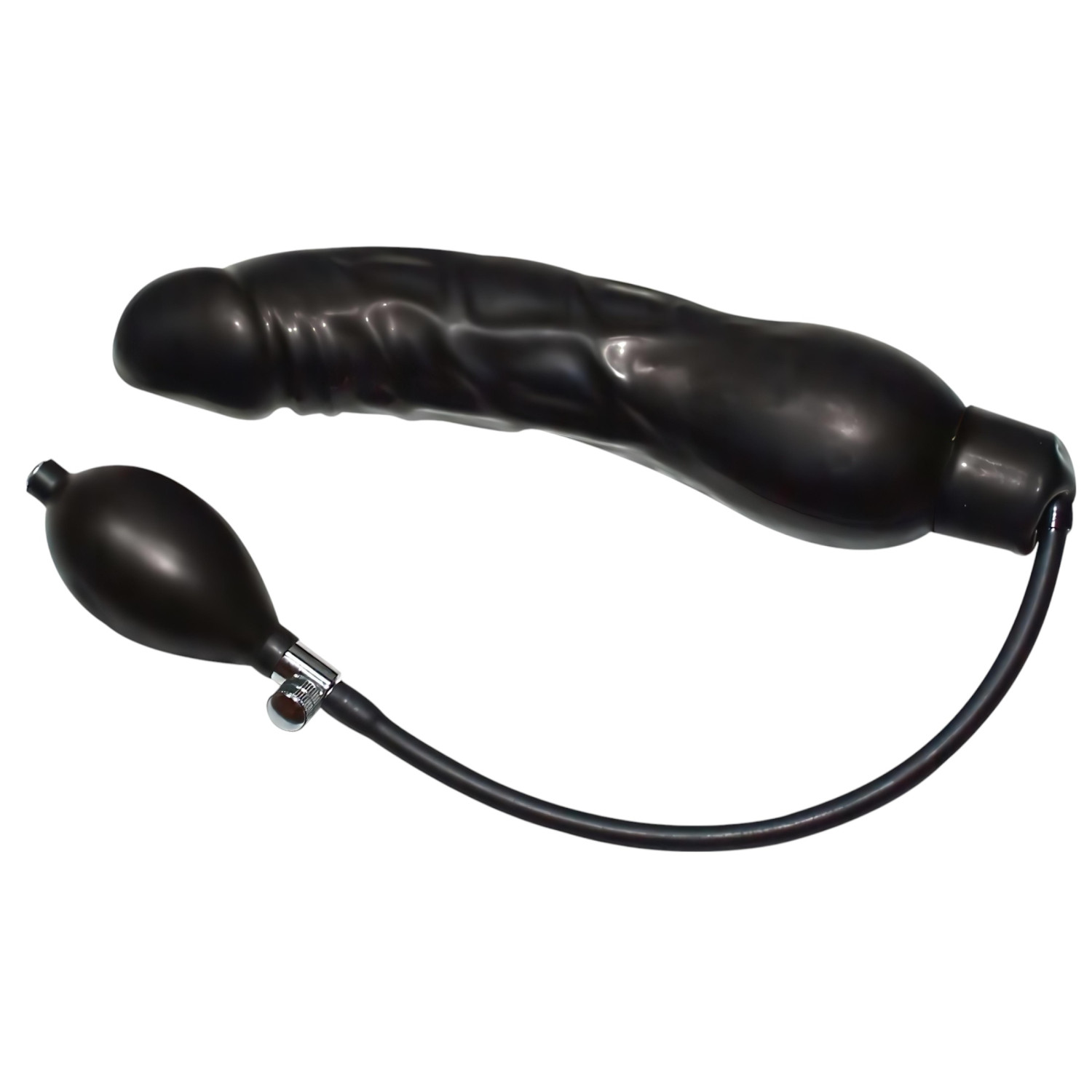 You2Toys - latex anální expandér s pumpičkou - černý velký