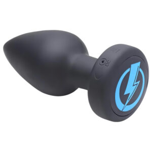 Zeus - anální vibrátor s elektrostimulací a dálkovým ovládáním - černý