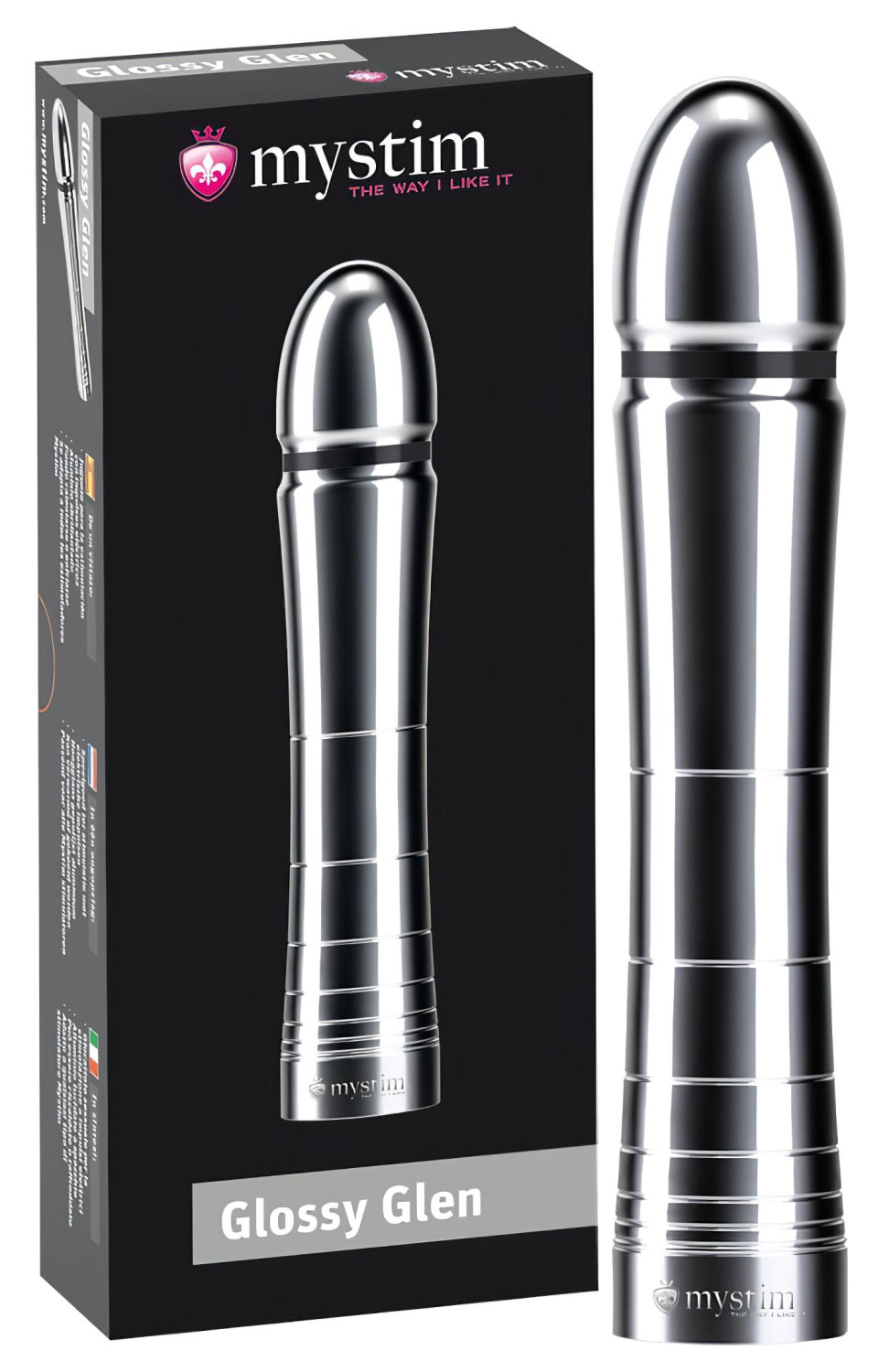 mystim - elektro dildo - lesklý povrch