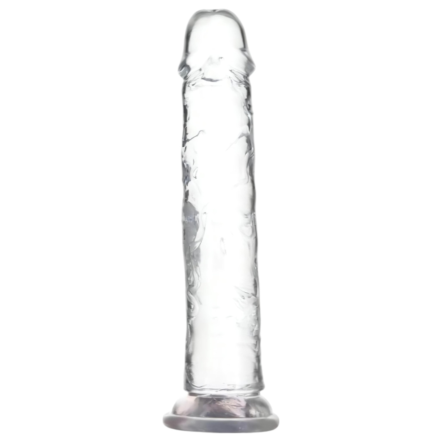 Addiction Crystal - přísavkový dildo (průhledný) - 20 cm