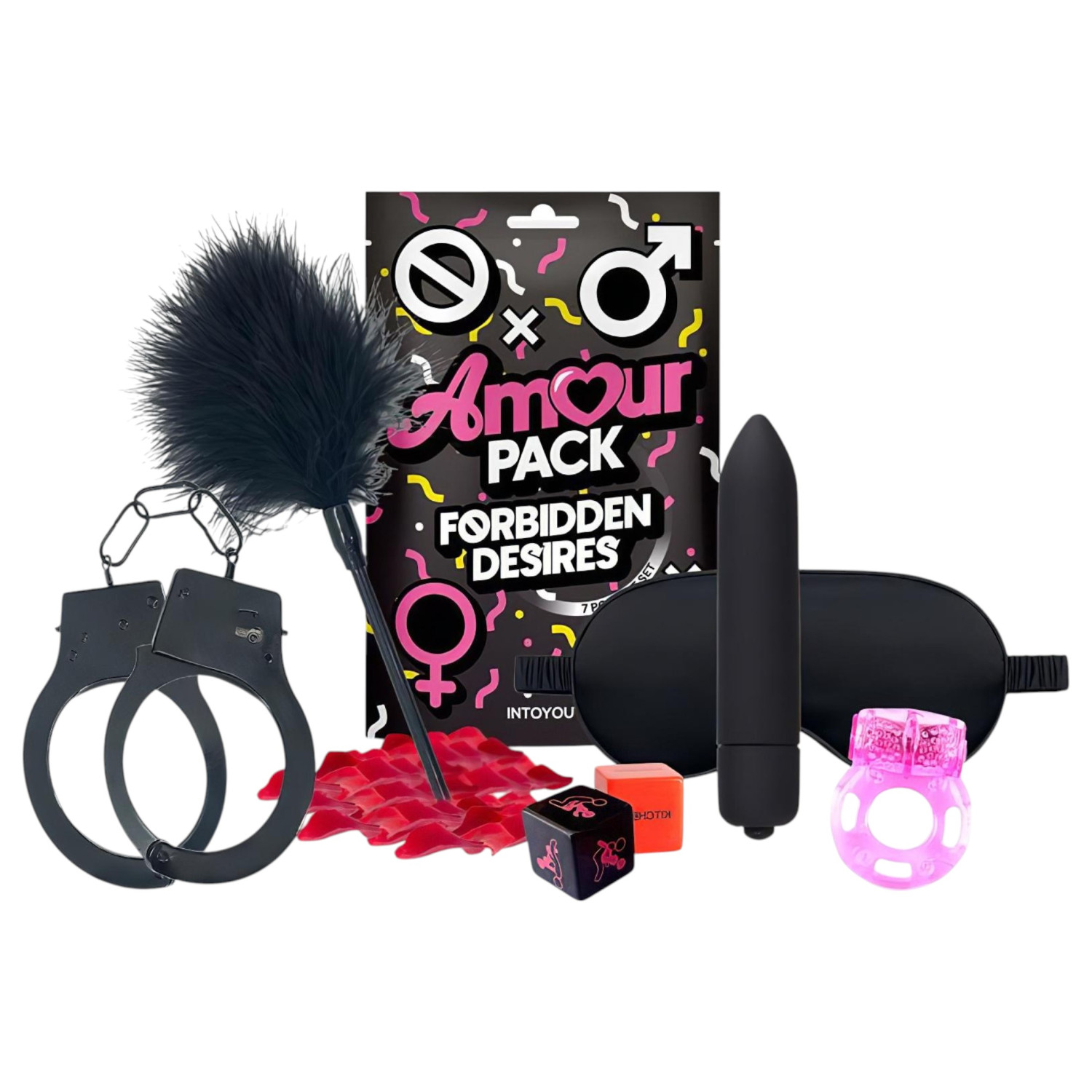 Amour Pack Forbidden Desires - startovací sada s vibrátorem - 7 dílů