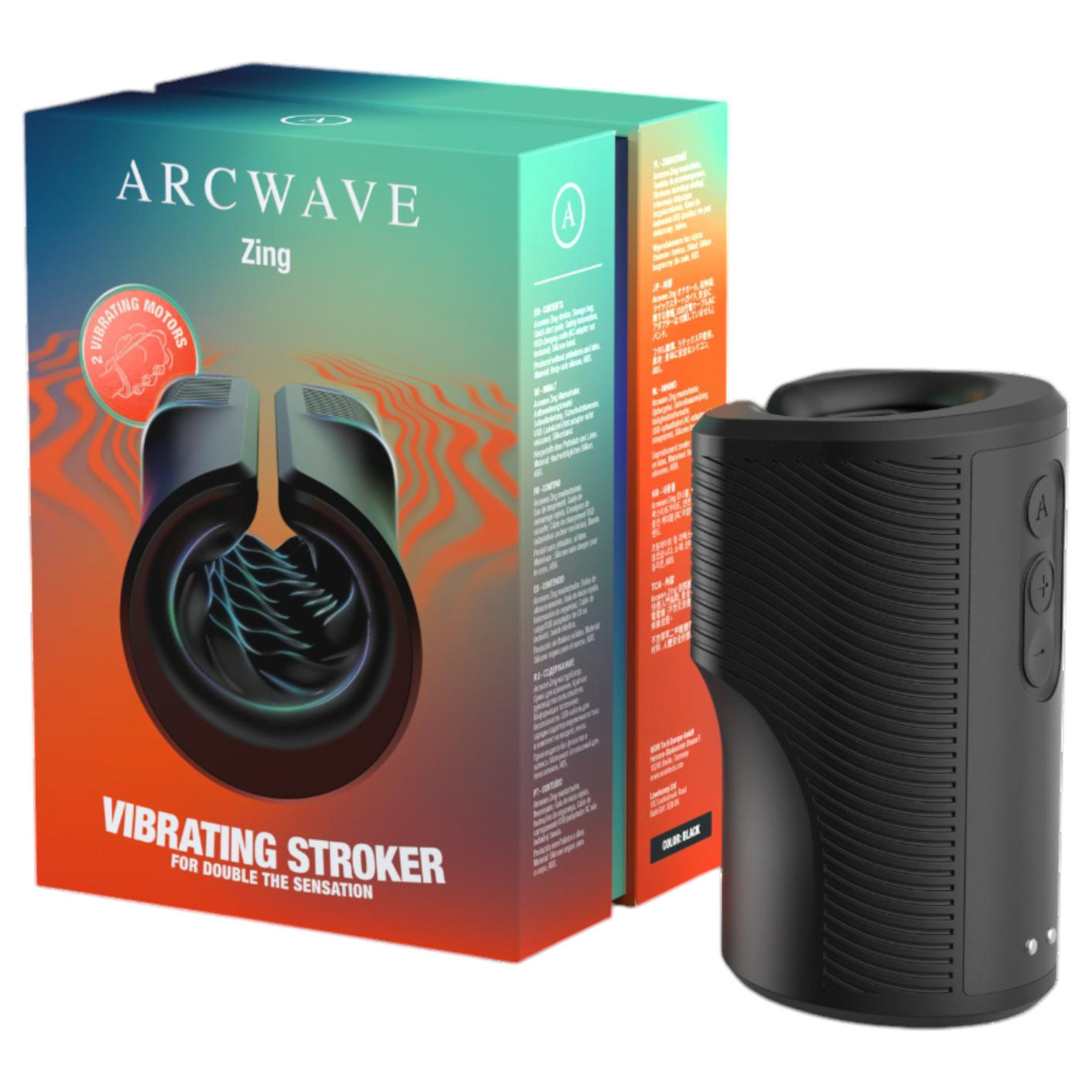 Arcwave Zing - 2motorový masturbátor (černý)