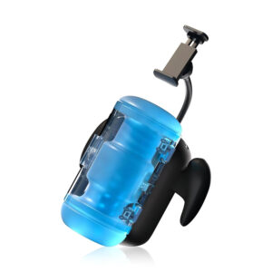 BLOWCAST Wingman Pro - automatický masturbátor - modro-černý