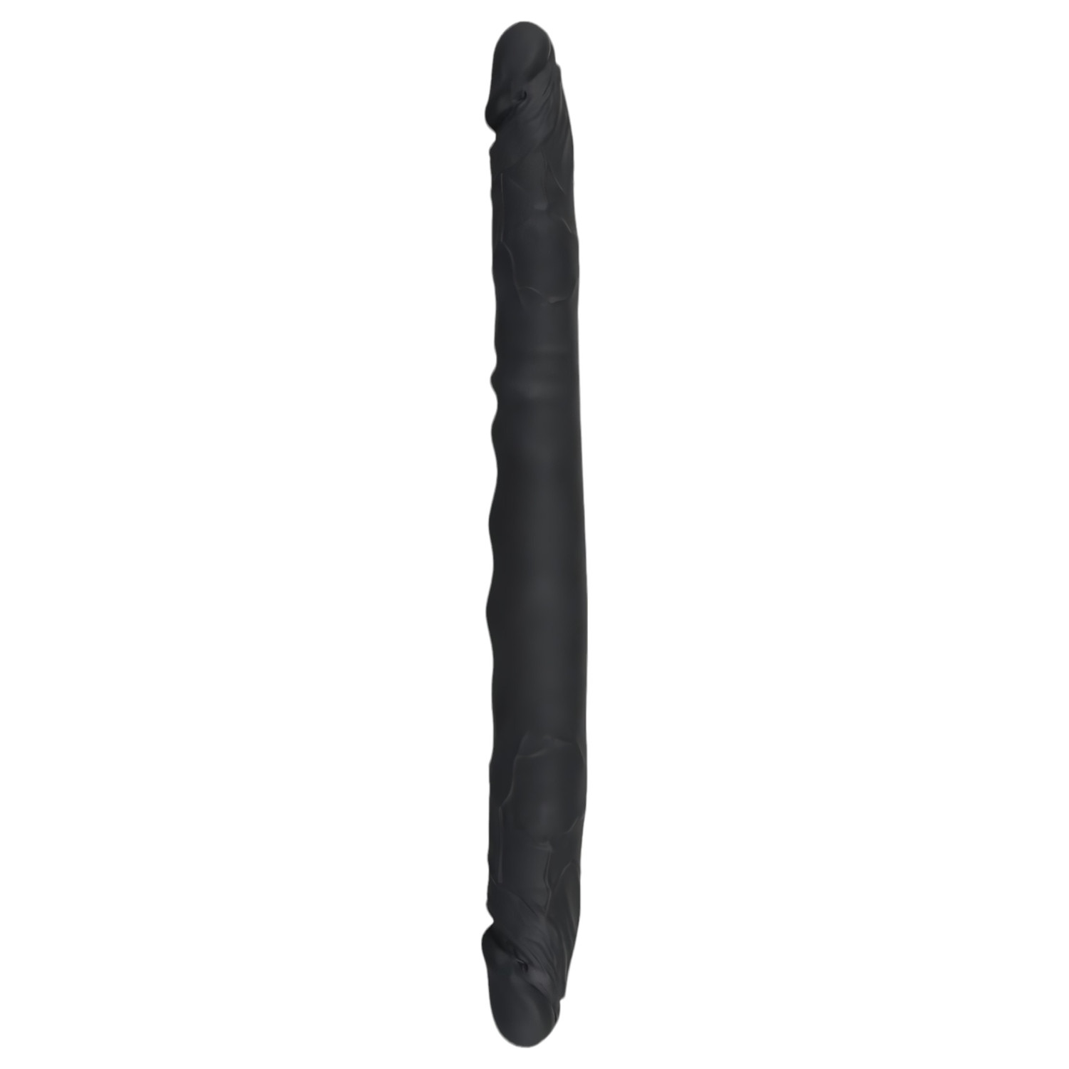 Bad Kitty - dvojité dildo - flexibilní silikon - černé