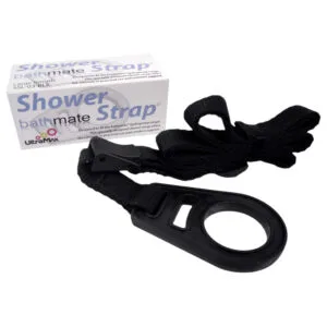 Bathmate Shower Strap - měřicí popruh na držení pumpy (černý)