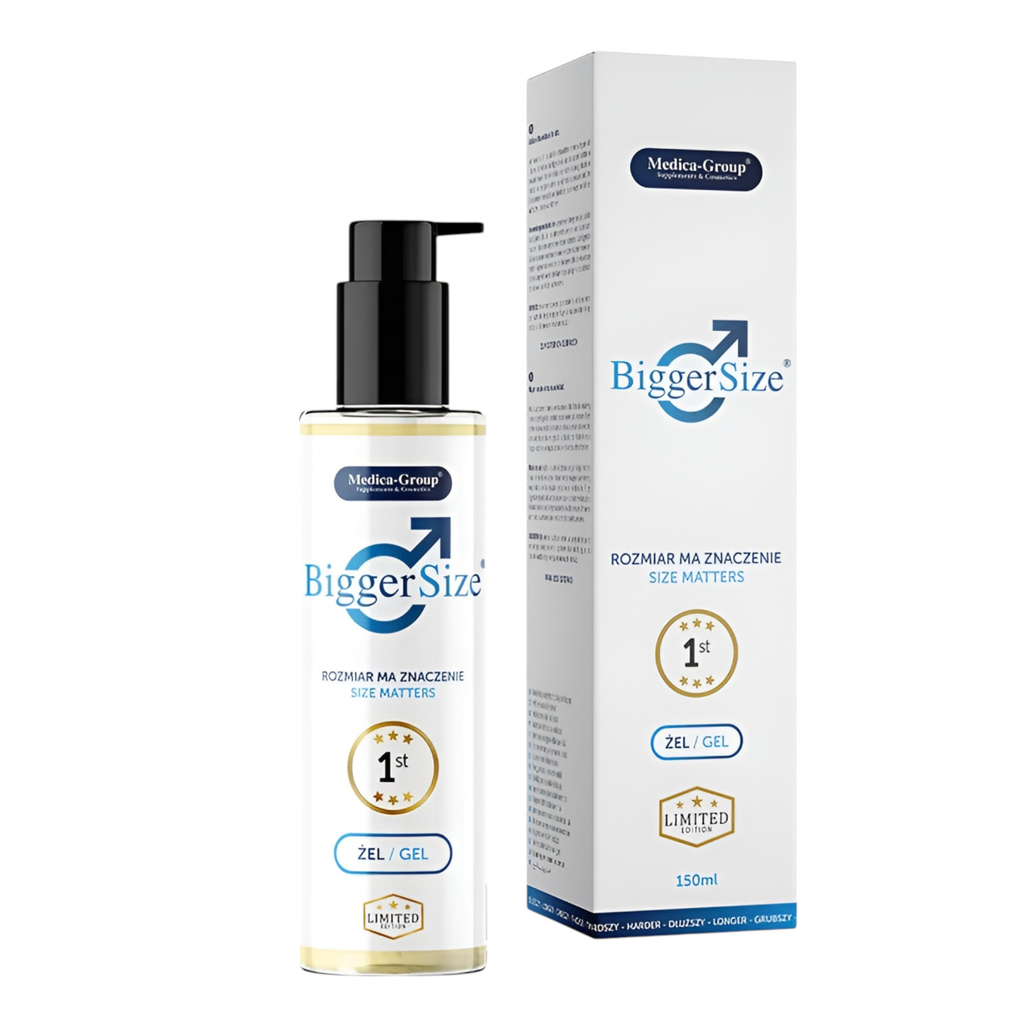 Bigger Size - erekční krém - podpora erekce - 150 ml