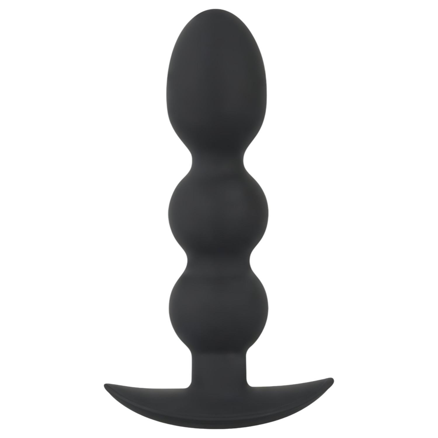 Black Velvets Heavy - anální kolík s kulatou hlavicí 145 g (černý)