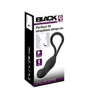 Black Velvets Perfect Fit - připínací dildo (černé)