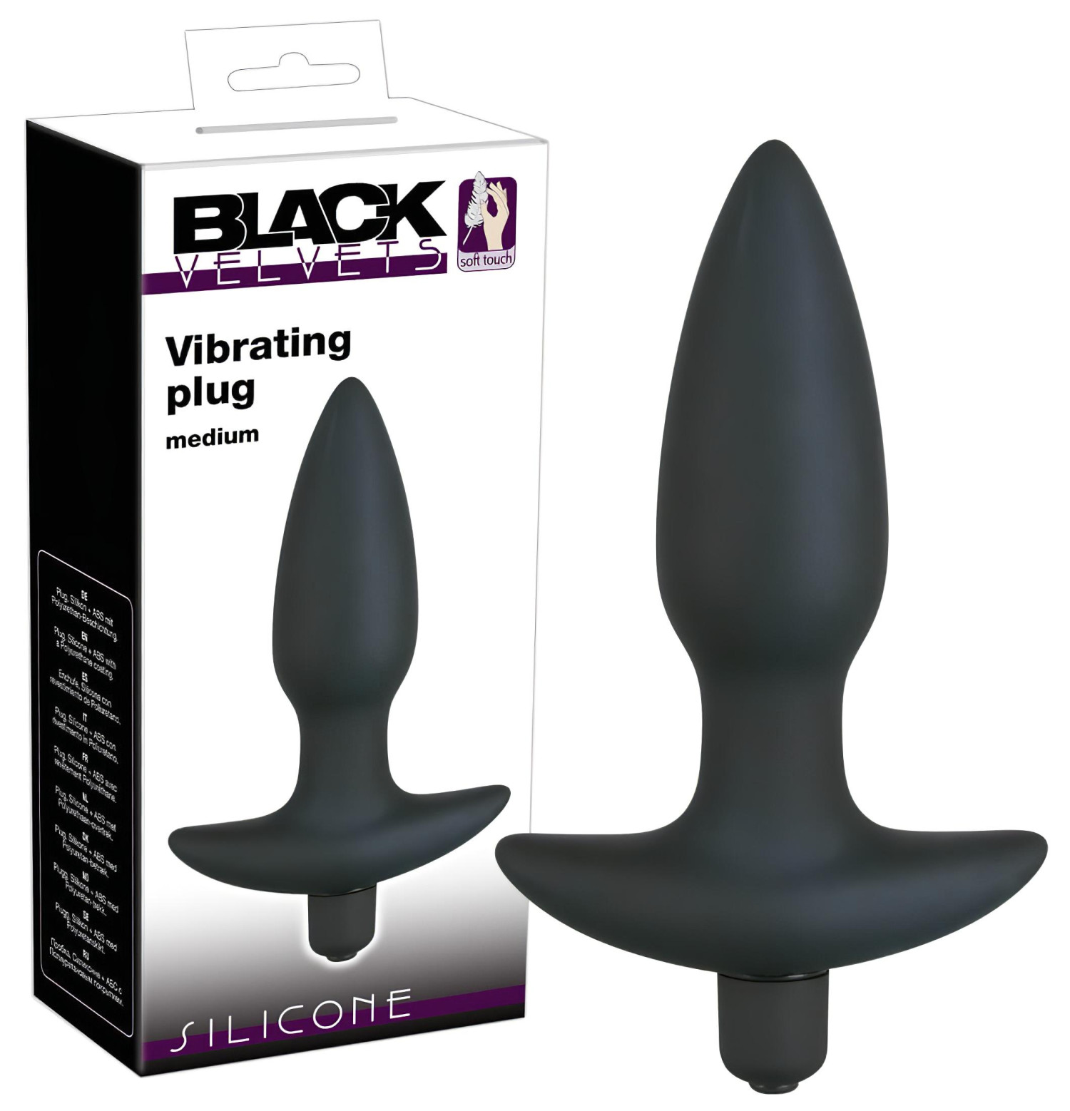 Black Velvets - anální vibrátor plug - střední