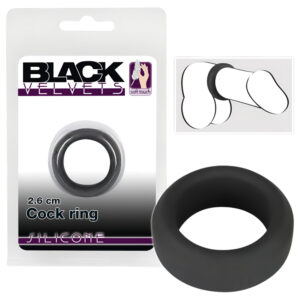 Black Velvets - erekční kroužek silnostěnný 2