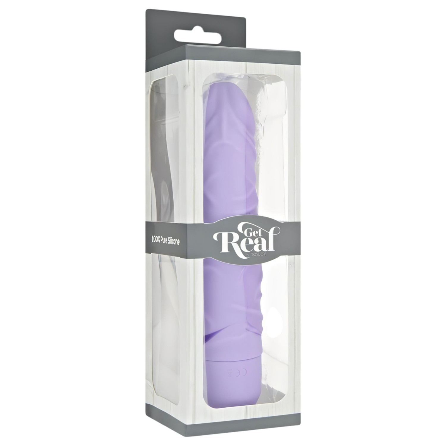 Classic Get Real - realistický vibrátor - silikonový - fialový