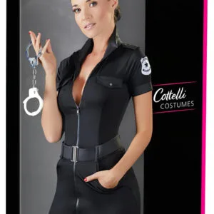 Cottelli - kostým policistky - šaty - černá - M