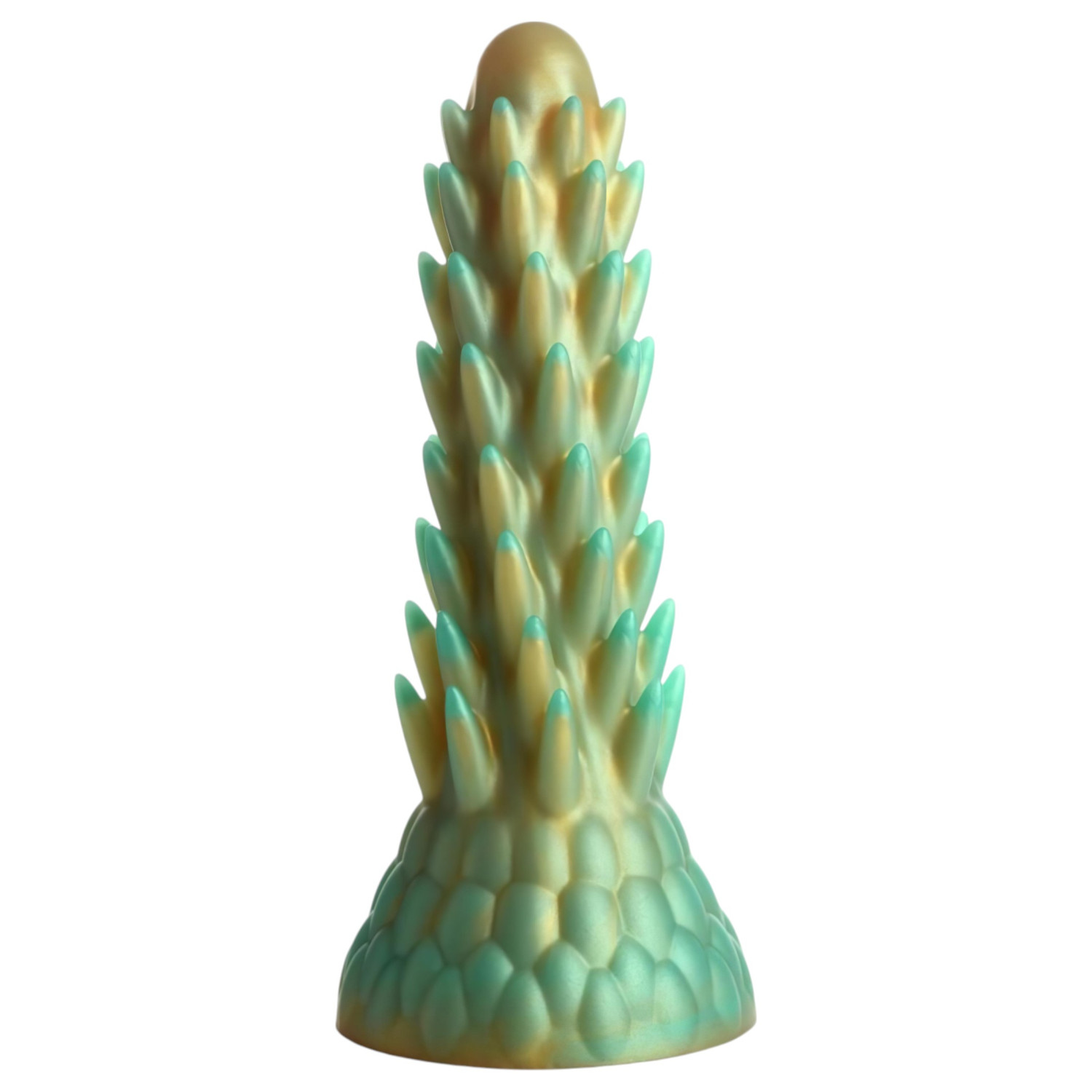 Creature Cocks Stegosaurus - silikonový dildo - 20 cm - zelený