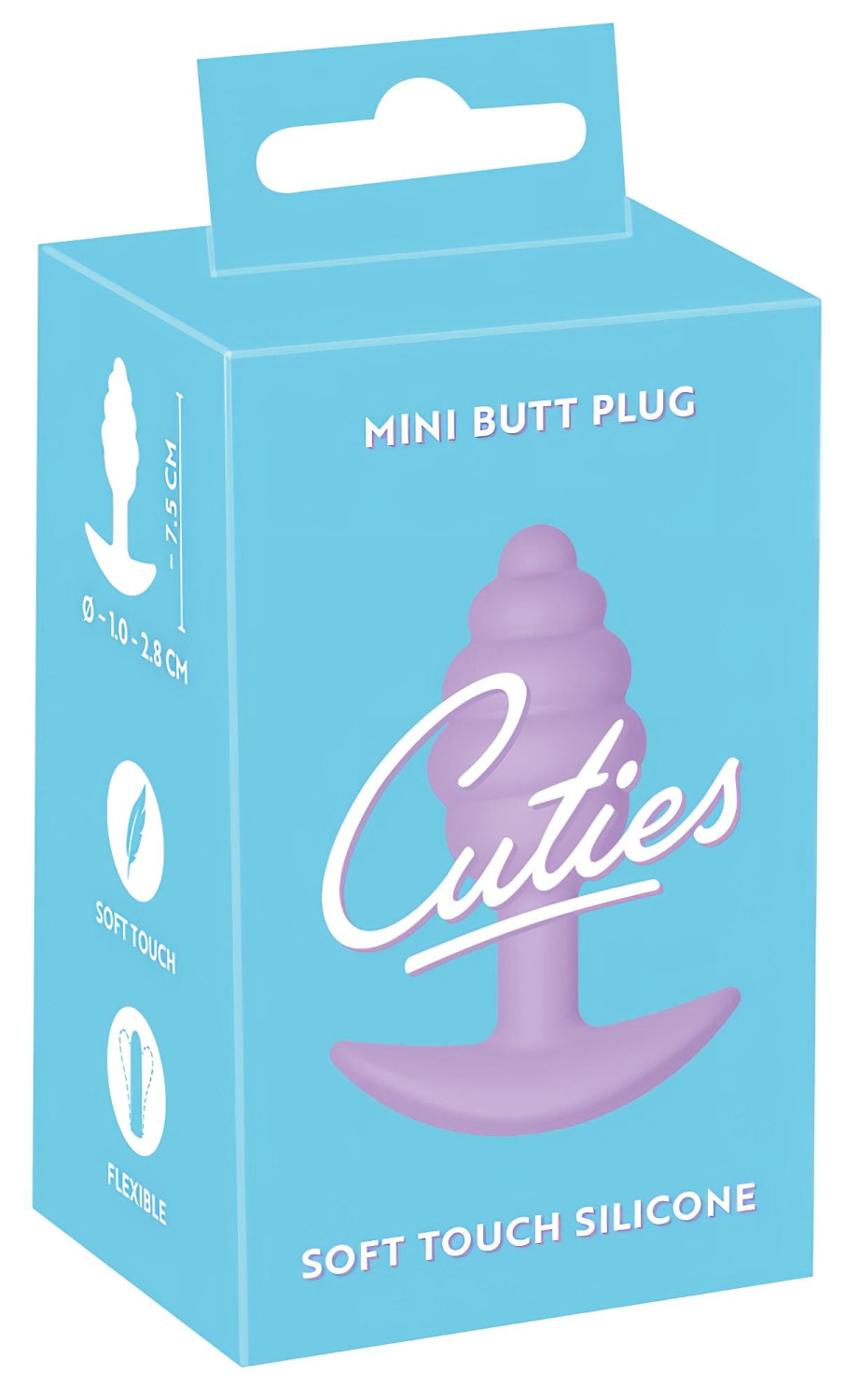 Cuties Mini Butt Plug - silikonový anální kolík (fialový