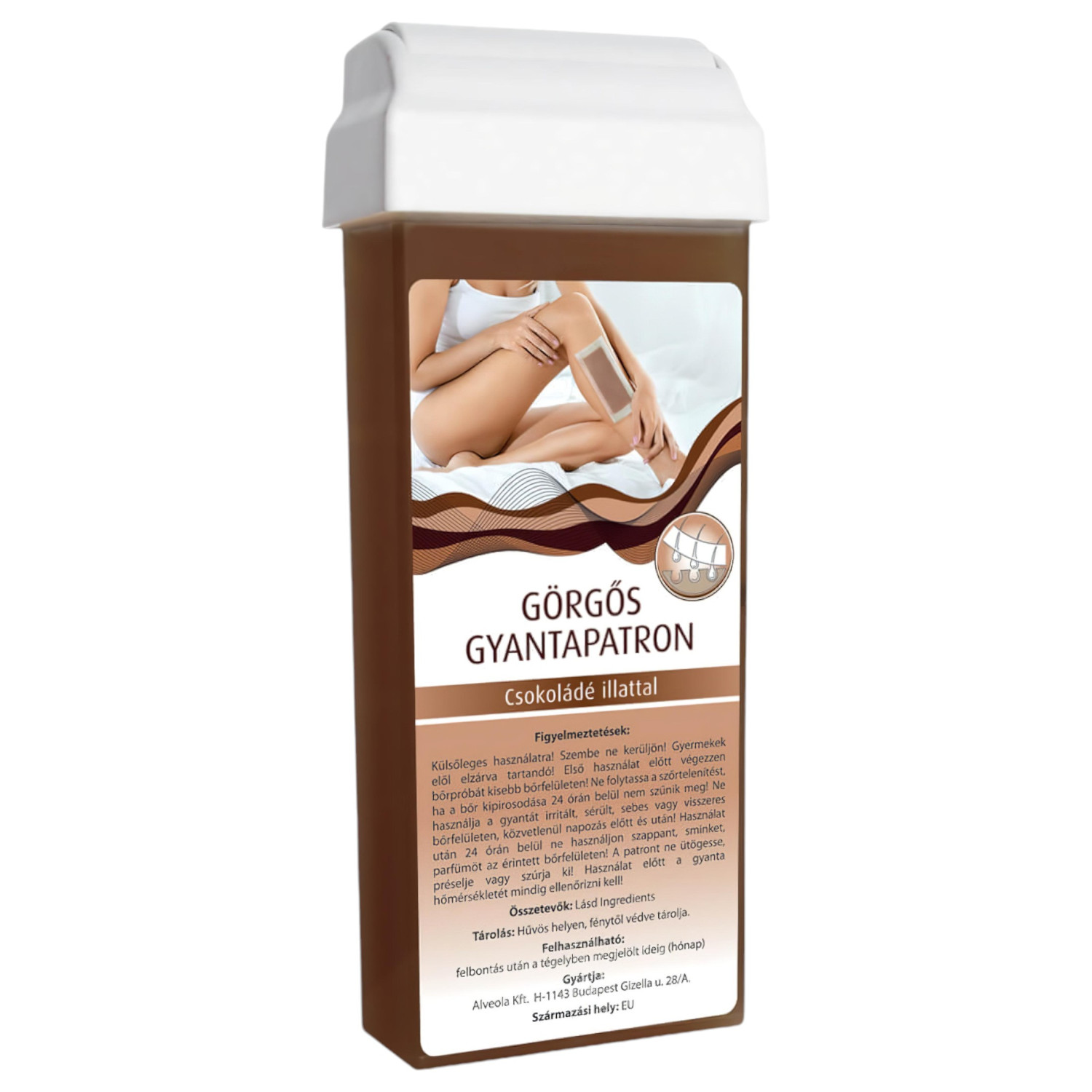 Depilační váleček se širokou hlavou - vůně čokolády (100ml)