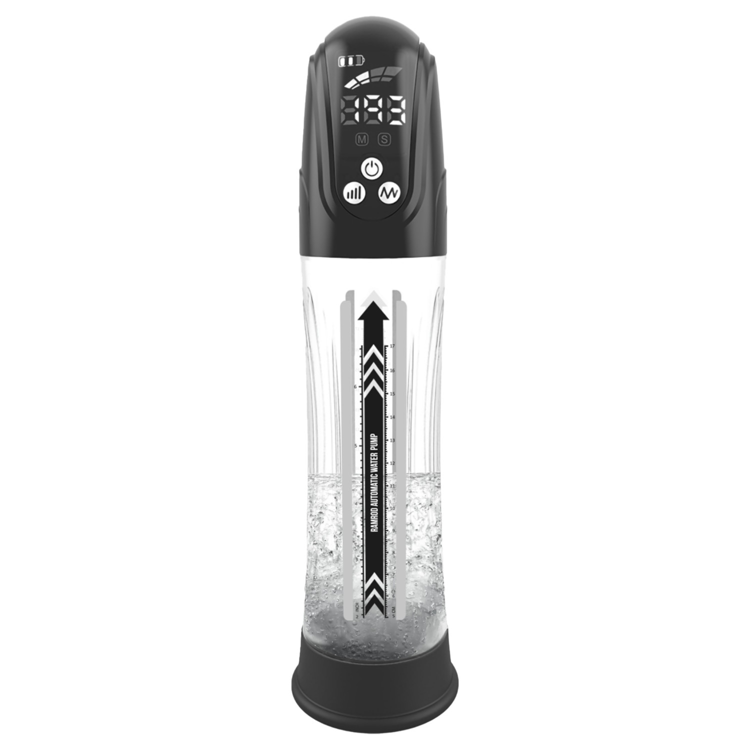 Dreamtoys - automatická vodní vakuová pumpa na penis (průhledná)