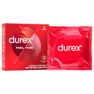 Durex Feel Thin - prezervativ s realistickým pocitem (3 ks)