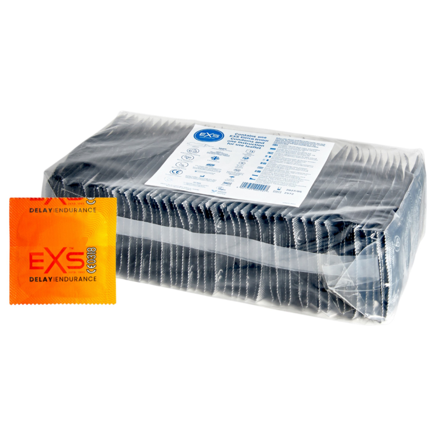 EXS - prodlužující latexový kondom - 144 ks