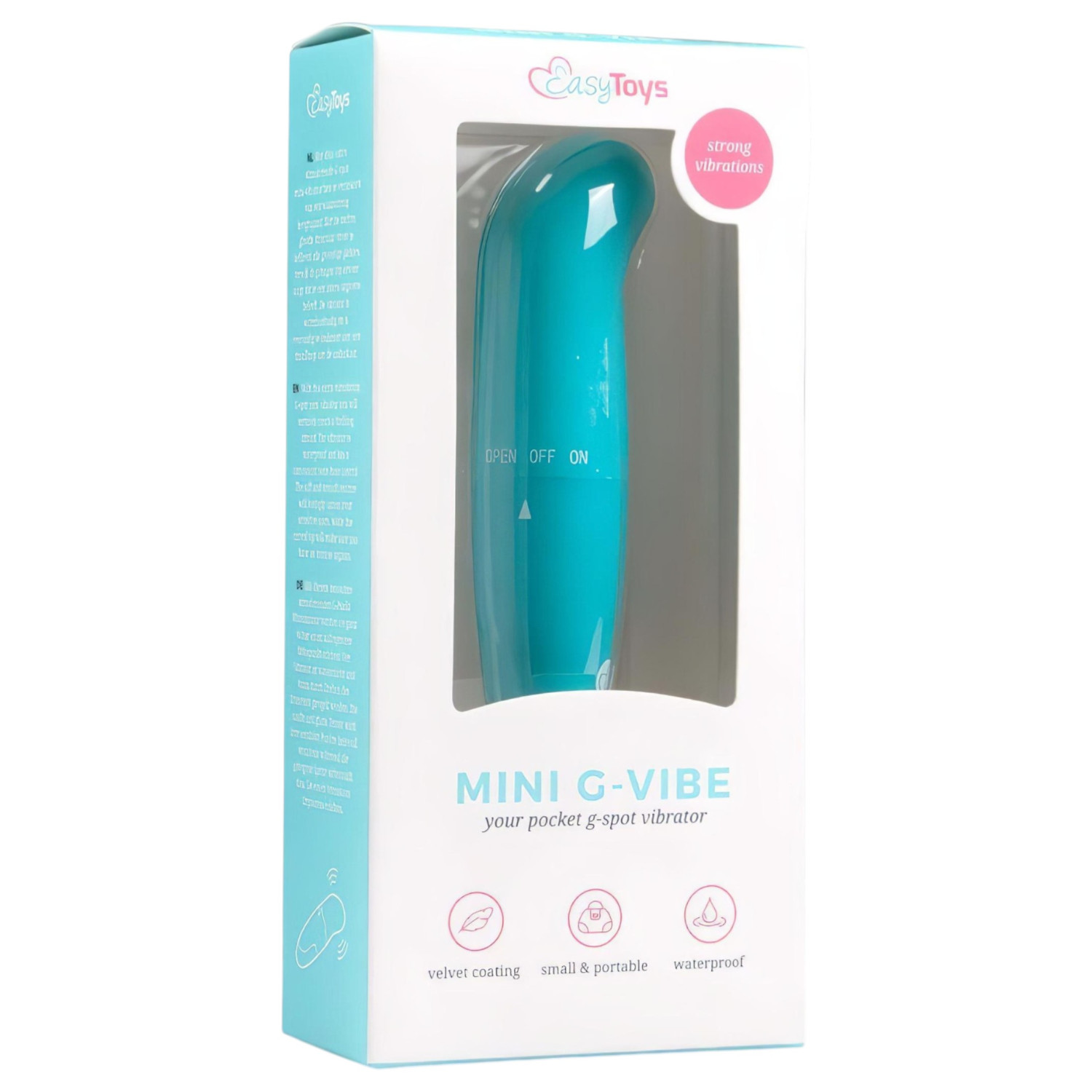 EasyToys - vibrátor na G-bod mini - modrá