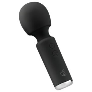 Easytoys - mini masážní vibrátor - dobíjecí - černý