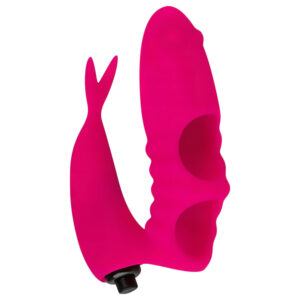 Easytoys - prstový vibrátor 2v1 - růžový