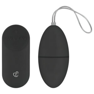 Easytoys - vibrační vajíčko s dálkovým ovládáním - 7 režimů - černé