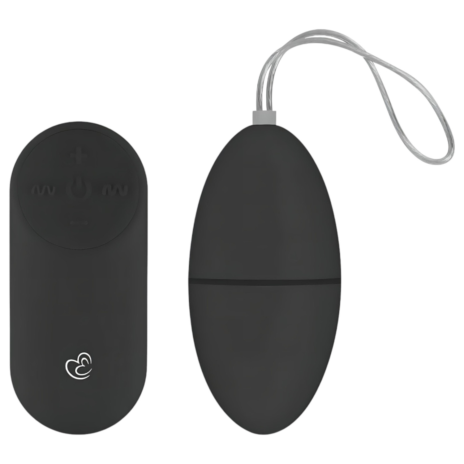 Easytoys - vibrační vajíčko s dálkovým ovládáním - 7 režimů - černé