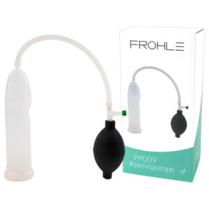 FRÖHLE PP009 anatomická vakuová pumpa na penis (průhledná)