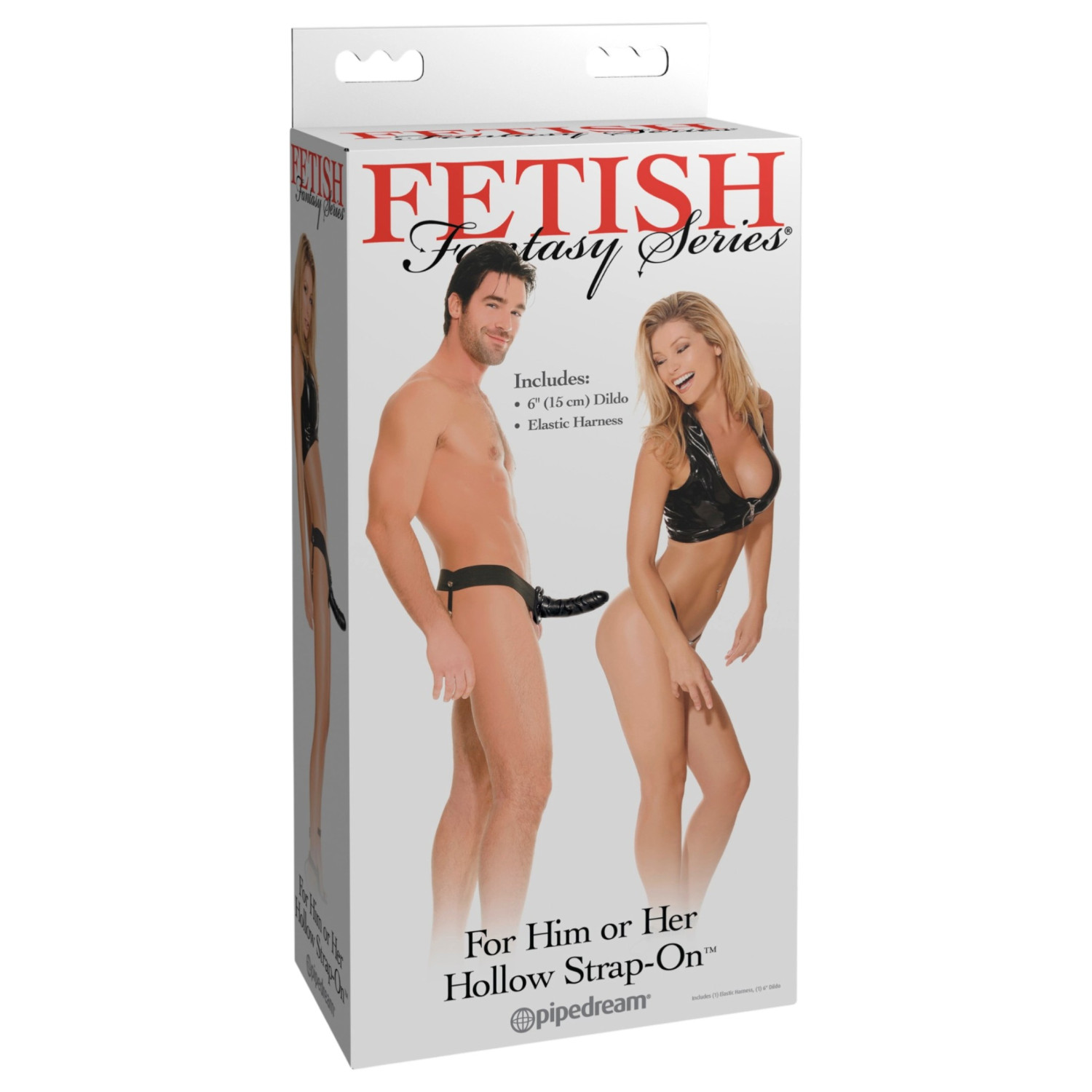 Fetish Fantasy - dutý připínací dildo - černý