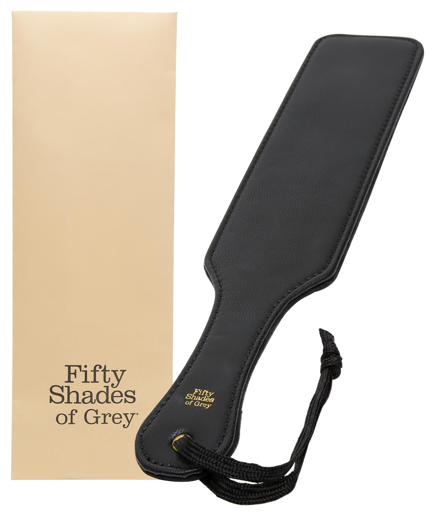 Fifty Shades of Grey - plácačka na erotické hrátky - černá