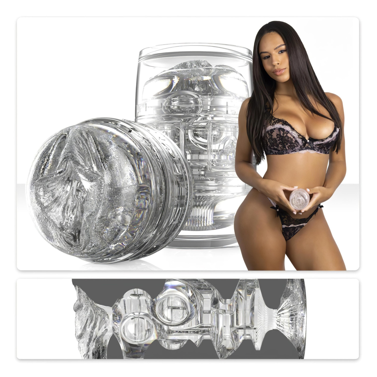 Fleshlight Quickshot Autumn Falls - cestovní masturbátor (průhledný)