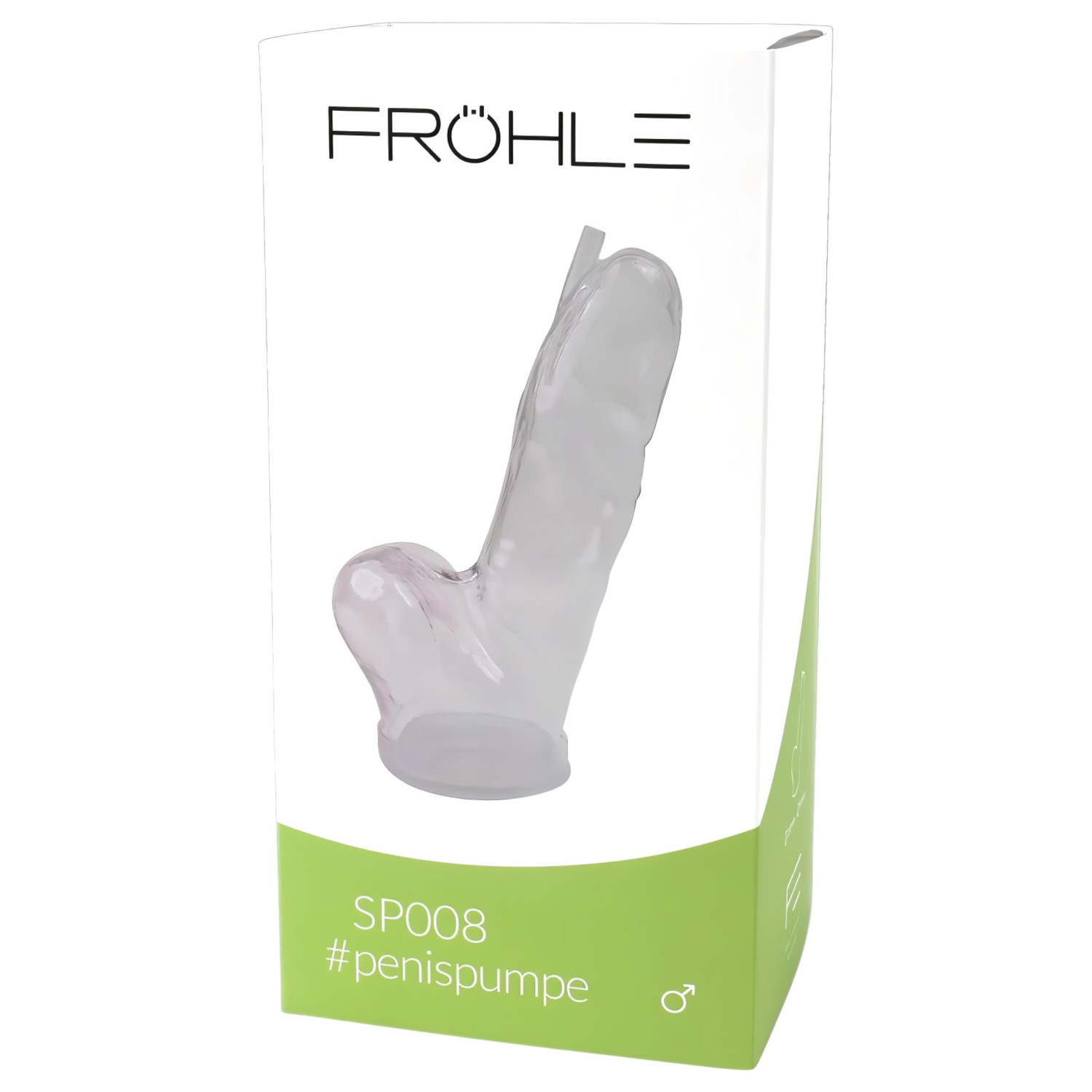 Fröhle SP008 - lékařský anatomický vákuový válec na penis - náhradní válec - 21 cm