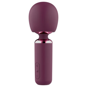 Glam - mini vibrátor s nástavcem (fialový)