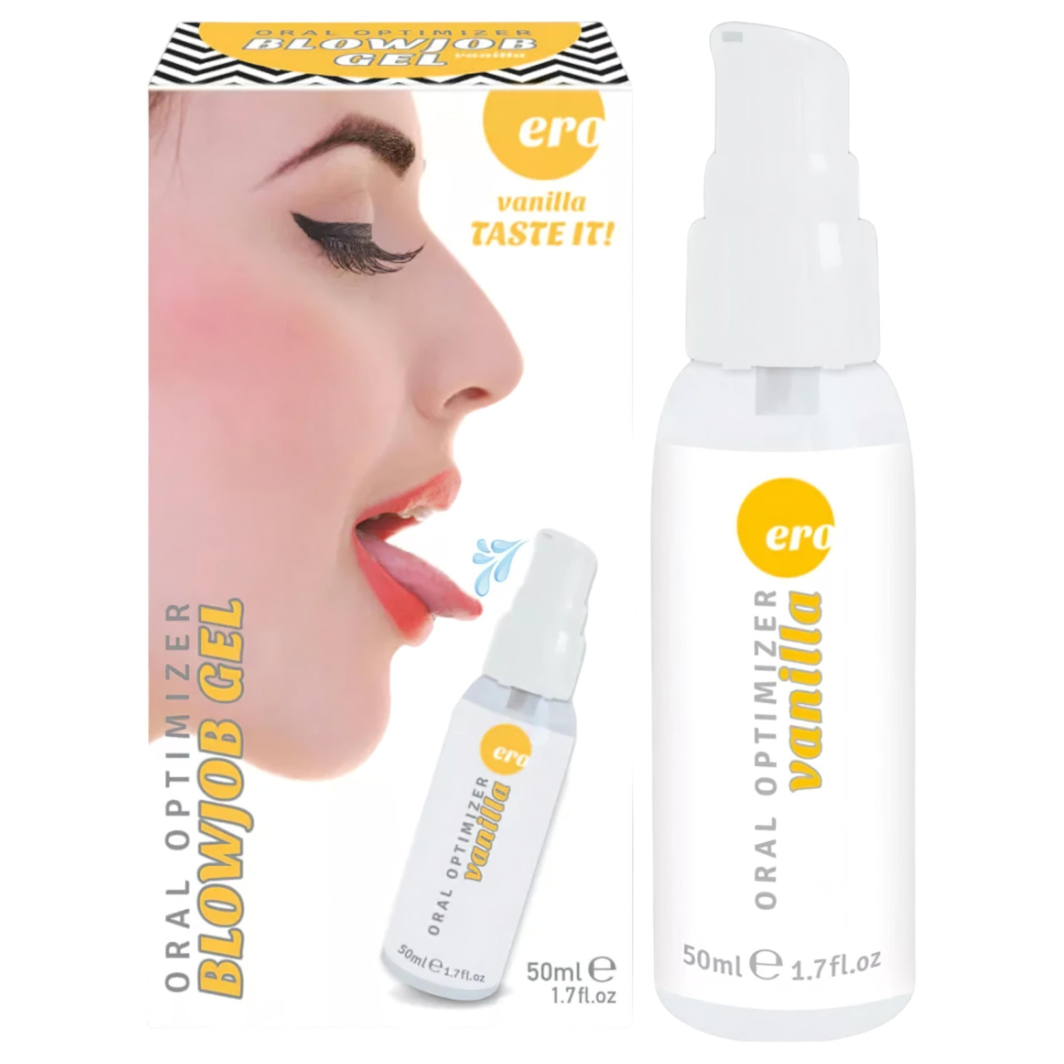 HOT - Gel na orální sex - orální lubrikační gel - vanilka (50 ml)