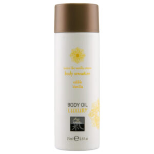 HOT - Shiatsu Luxury - jedlý masážní olej - vanilka (75 ml)