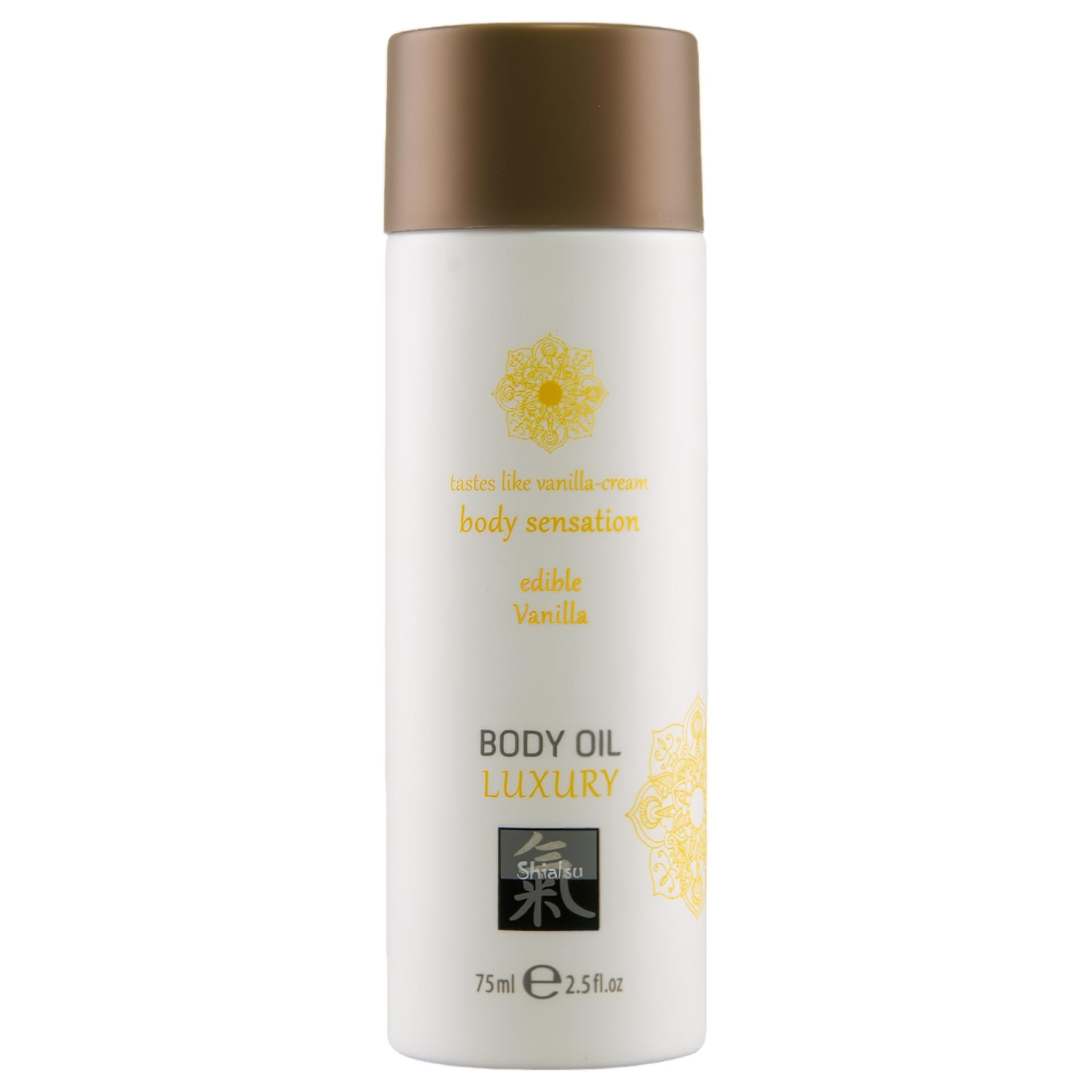 HOT - Shiatsu Luxury - jedlý masážní olej - vanilka (75 ml)