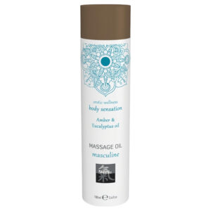 HOT - Shiatsu Masculine - masážní olej - jantar-eukalyptus (100 ml)