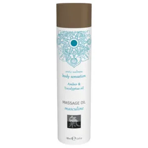 HOT - Shiatsu Masculine - masážní olej - jantar-eukalyptus (100 ml)